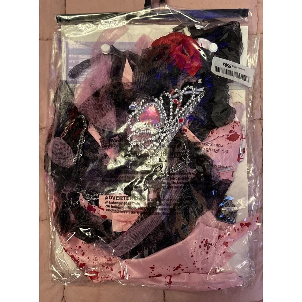 NEW California Costumes Zombie Prom Queen Costume Child‎ XL 12-14 Halloween